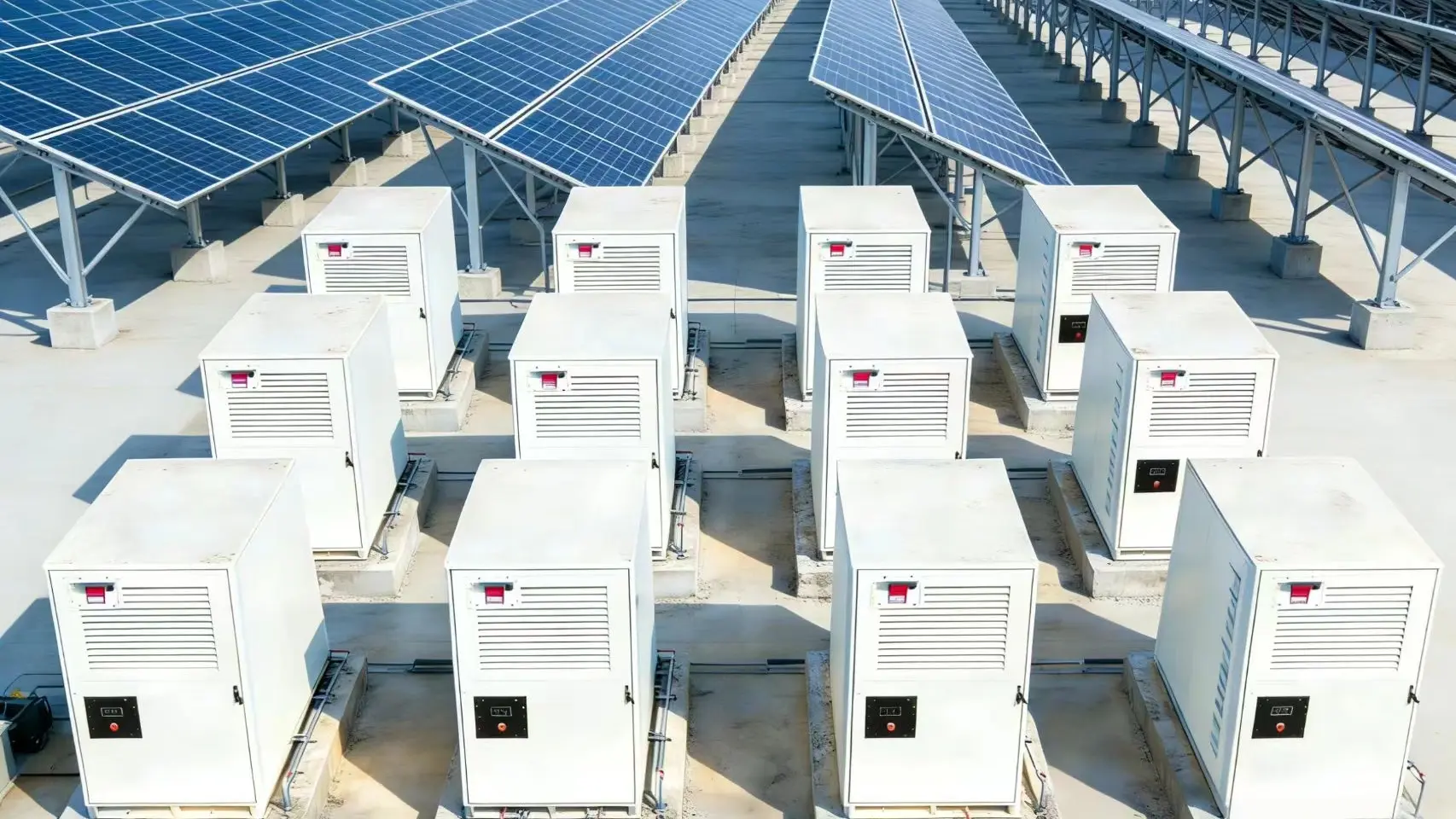 bess-for-800v-pv-arbitrage 800V PV lokacija s modularnim Galaxy 418 BESS jedinicama instaliranim za PV arbitražu